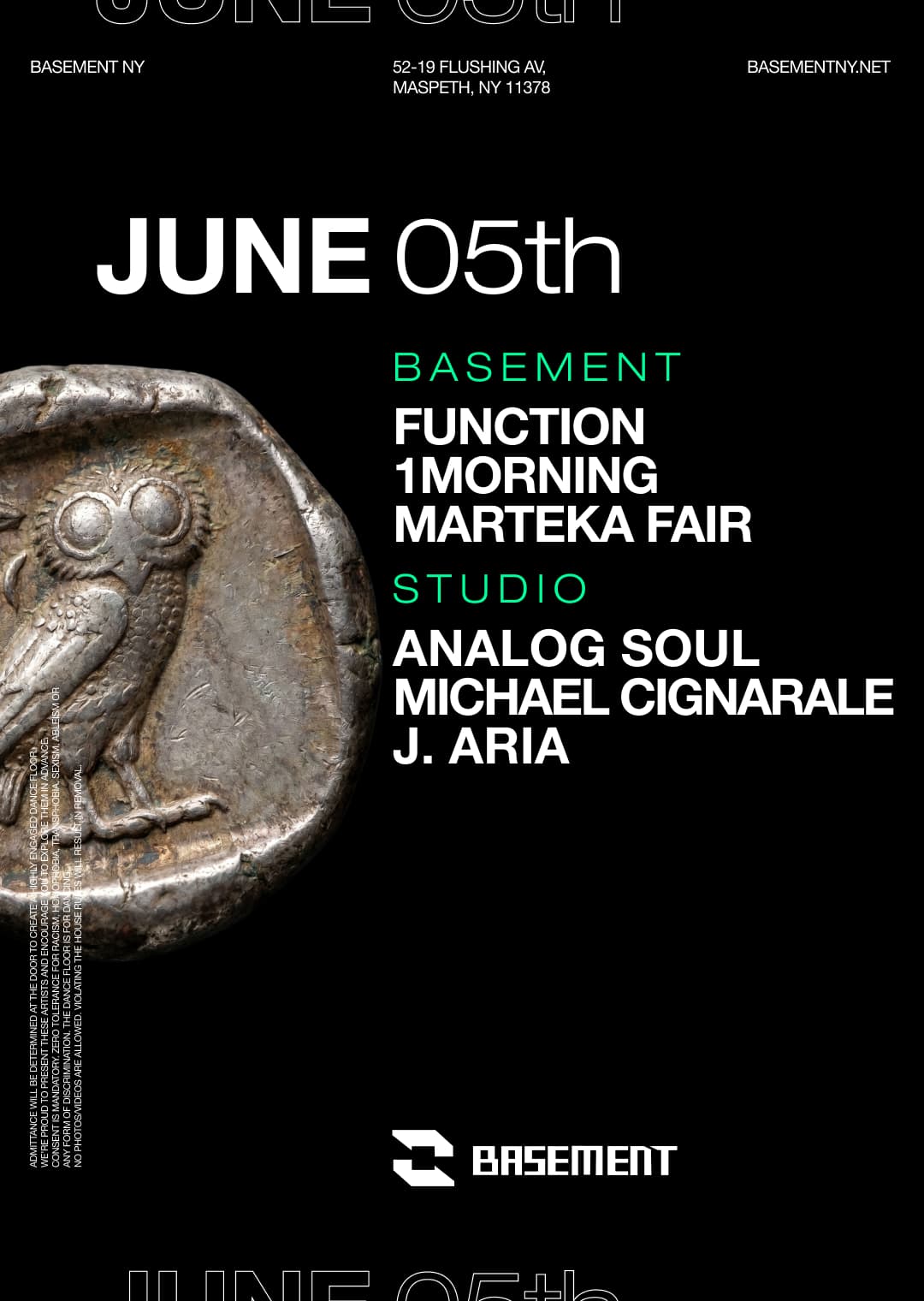 Function / 1morning / Marteka Fair / Analog Soul / Michael Cignarale / J. Aria