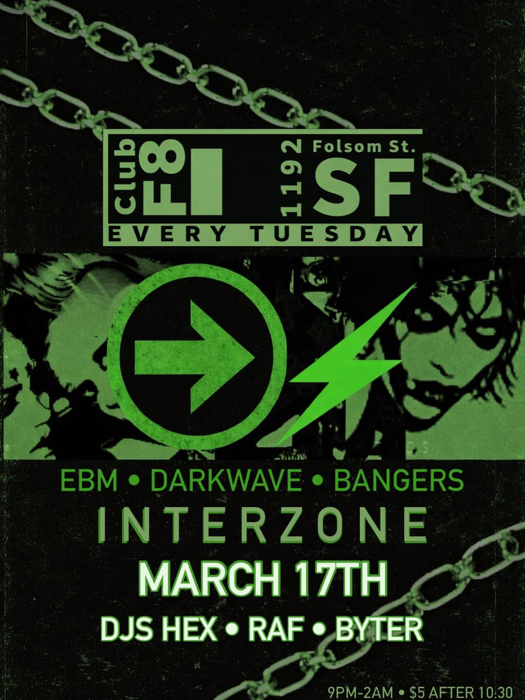 INTERZONE Darkwave Tuesdays: EBM, Bangers, and Classics night